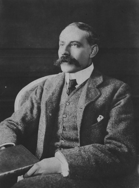 Portrait of Edward Elgar seated